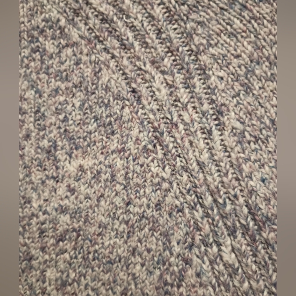 Lands' End Marled Purple Blue Soft Cotton Blend Crewneck Sweater Women Small 6-8 - Picture 5 of 8